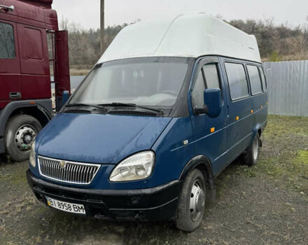 Синий ГАЗ 3221 Газель, объемом двигателя 2.46 л и пробегом 212 тыс. км за 2600 $, фото 1 на Automoto.ua