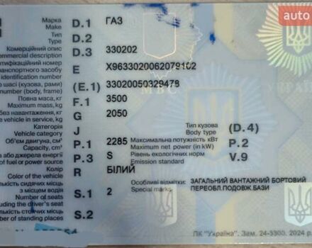 Білий ГАЗ 3302 ГАЗель, об'ємом двигуна 2.29 л та пробігом 849 тис. км за 2700 $, фото 1 на Automoto.ua