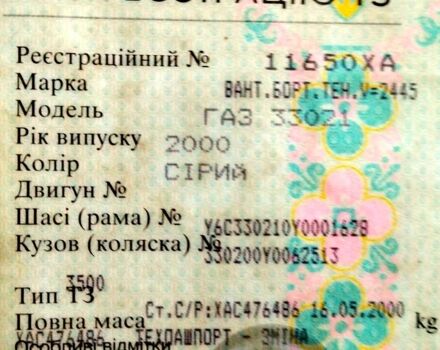 Серый ГАЗ Газель, объемом двигателя 3 л и пробегом 78 тыс. км за 1900 $, фото 7 на Automoto.ua