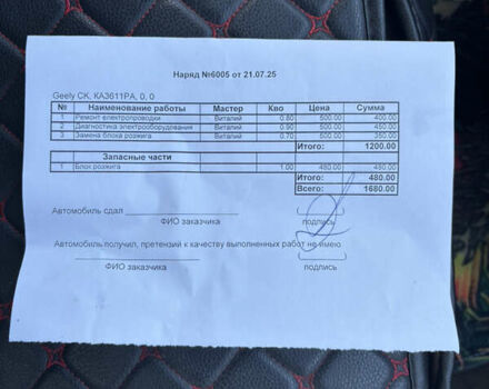 Синий Джили ЦК-2, объемом двигателя 1.5 л и пробегом 191 тыс. км за 2900 $, фото 18 на Automoto.ua
