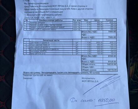 Синий Джили ЦК-2, объемом двигателя 1.5 л и пробегом 191 тыс. км за 2900 $, фото 17 на Automoto.ua