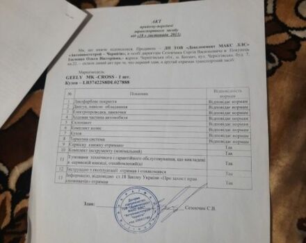 Белый Джили МК Кросс, объемом двигателя 0 л и пробегом 65 тыс. км за 4200 $, фото 4 на Automoto.ua