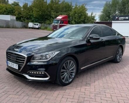 Черный Генезис G80, объемом двигателя 3.34 л и пробегом 296 тыс. км за 14500 $, фото 1 на Automoto.ua