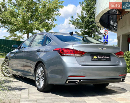 Серый Генезис G80, объемом двигателя 3.78 л и пробегом 70 тыс. км за 19500 $, фото 5 на Automoto.ua