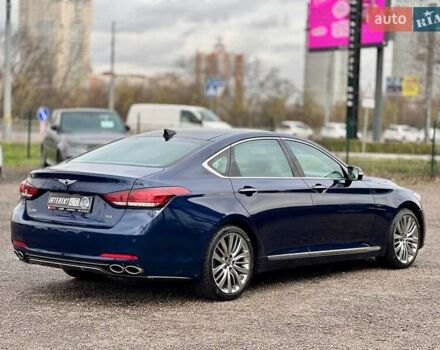 Синий Генезис G80, объемом двигателя 5 л и пробегом 84 тыс. км за 27500 $, фото 5 на Automoto.ua