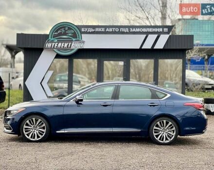 Синий Генезис G80, объемом двигателя 5 л и пробегом 84 тыс. км за 27500 $, фото 2 на Automoto.ua