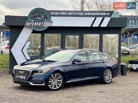 Синий Генезис G80, объемом двигателя 5 л и пробегом 84 тыс. км за 27500 $, фото 1 на Automoto.ua