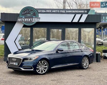 Синий Генезис G80, объемом двигателя 5 л и пробегом 84 тыс. км за 27500 $, фото 1 на Automoto.ua