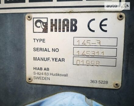 ХИАБ 144 1998 в Львове на Automoto.ua Черный ХИАБ 144, объемом двигателя 0 л и пробегом 10 тыс. км за 11600 $, фото 4 на Automoto.ua