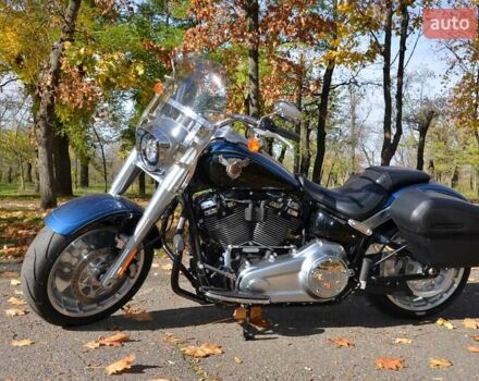 Синий Харлей-Дэвидсон Фэт Бой, объемом двигателя 1.87 л и пробегом 8 тыс. км за 35000 $, фото 1 на Automoto.ua