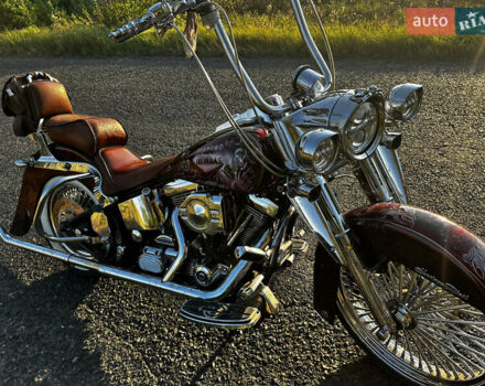 Харлей-Дэвидсон FLSTC 1987 в Кременчуге на Automoto.ua Красный Харлей-Дэвидсон FLSTC, объемом двигателя 1.34 л и пробегом 31 тыс. км за 24000 $, фото 6 на Automoto.ua