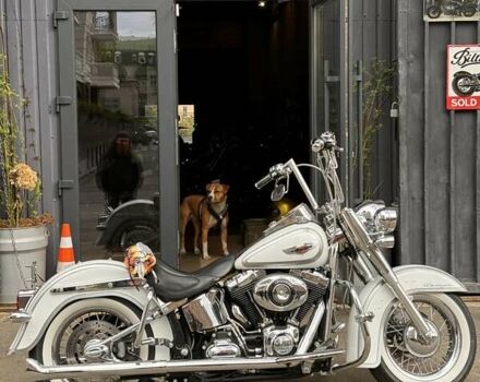 Белый Харлей-Дэвидсон FLSTN Softail Deluxe, объемом двигателя 1.7 л и пробегом 12 тыс. км за 14250 $, фото 5 на Automoto.ua