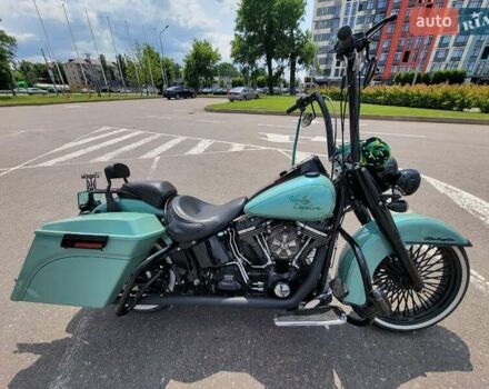 Зеленый Харлей-Дэвидсон Softail Deluxe, объемом двигателя 1.69 л и пробегом 43 тыс. км за 28000 $, фото 6 на Automoto.ua