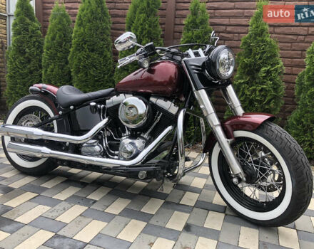 Красный Харлей-Дэвидсон Softail Slim FLS, объемом двигателя 1.7 л и пробегом 69 тыс. км за 10000 $, фото 3 на Automoto.ua