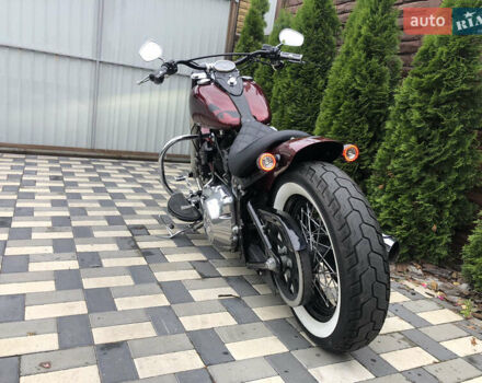 Красный Харлей-Дэвидсон Softail Slim FLS, объемом двигателя 1.7 л и пробегом 69 тыс. км за 10000 $, фото 8 на Automoto.ua