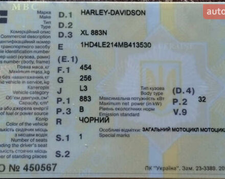 Черный Харлей-Дэвидсон XL 883N, объемом двигателя 0.88 л и пробегом 7 тыс. км за 11500 $, фото 5 на Automoto.ua