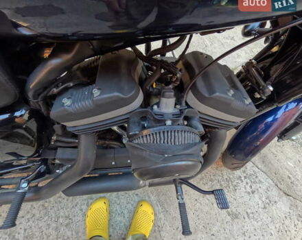 Синий Харлей-Дэвидсон XL 883N, объемом двигателя 0.88 л и пробегом 23 тыс. км за 8500 $, фото 4 на Automoto.ua