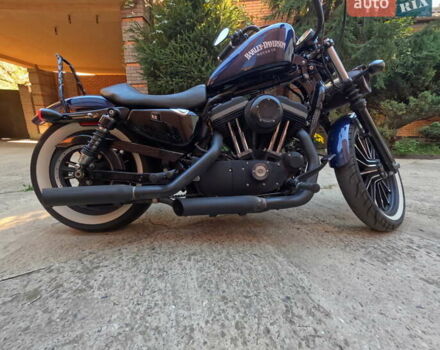 Синий Харлей-Дэвидсон XL 883N, объемом двигателя 0.88 л и пробегом 23 тыс. км за 8500 $, фото 3 на Automoto.ua