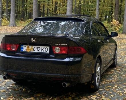 Черный Хонда Аккорд, объемом двигателя 2.4 л и пробегом 200 тыс. км за 6000 $, фото 3 на Automoto.ua