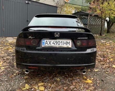 Черный Хонда Аккорд, объемом двигателя 2.4 л и пробегом 221 тыс. км за 7200 $, фото 1 на Automoto.ua