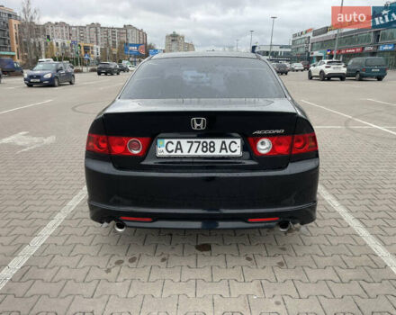 Черный Хонда Аккорд, объемом двигателя 2.4 л и пробегом 142 тыс. км за 6900 $, фото 4 на Automoto.ua