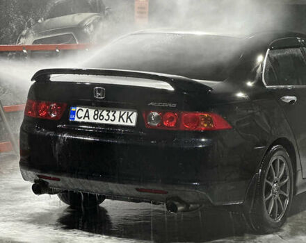 Черный Хонда Аккорд, объемом двигателя 2.4 л и пробегом 339 тыс. км за 6400 $, фото 24 на Automoto.ua