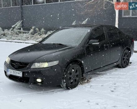 Черный Хонда Аккорд, объемом двигателя 2.4 л и пробегом 349 тыс. км за 5900 $, фото 1 на Automoto.ua