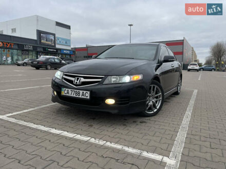 Черный Хонда Аккорд, объемом двигателя 2.4 л и пробегом 142 тыс. км за 6900 $, фото 1 на Automoto.ua