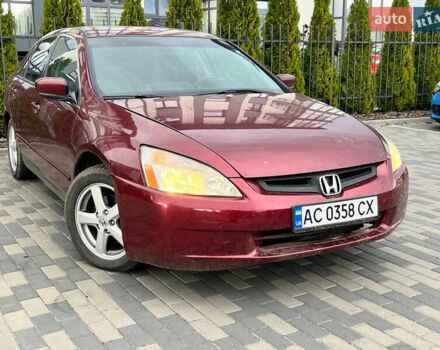 Красный Хонда Аккорд, объемом двигателя 3 л и пробегом 306 тыс. км за 4950 $, фото 1 на Automoto.ua