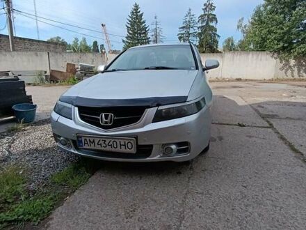 Серый Хонда Аккорд, объемом двигателя 2.4 л и пробегом 290 тыс. км за 5750 $, фото 1 на Automoto.ua