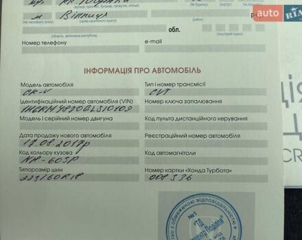 Белый Хонда СРВ, объемом двигателя 2.36 л и пробегом 128 тыс. км за 19999 $, фото 44 на Automoto.ua