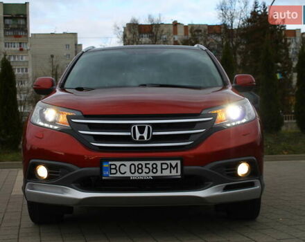 Красный Хонда СРВ, объемом двигателя 2.2 л и пробегом 183 тыс. км за 18200 $, фото 1 на Automoto.ua