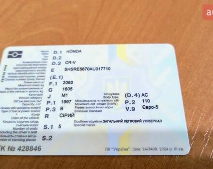 Серый Хонда СРВ, объемом двигателя 2 л и пробегом 230 тыс. км за 12500 $, фото 37 на Automoto.ua