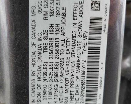 Сірий Хонда СРВ, об'ємом двигуна 1.5 л та пробігом 79 тис. км за 18000 $, фото 12 на Automoto.ua