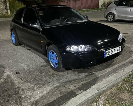 Черный Хонда Цивик, объемом двигателя 1.3 л и пробегом 400 тыс. км за 2200 $, фото 3 на Automoto.ua