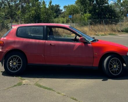 Красный Хонда Цивик, объемом двигателя 1.3 л и пробегом 390 тыс. км за 2300 $, фото 1 на Automoto.ua