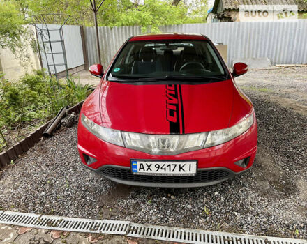 Красный Хонда Цивик, объемом двигателя 1.34 л и пробегом 187 тыс. км за 5950 $, фото 1 на Automoto.ua