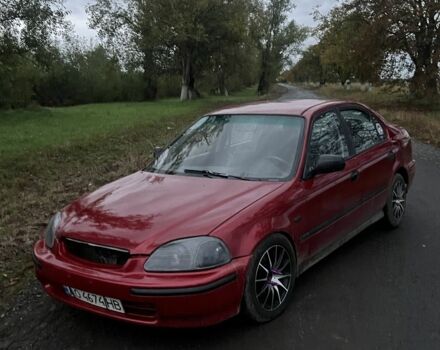 Красный Хонда Цивик, объемом двигателя 1.4 л и пробегом 326 тыс. км за 3300 $, фото 2 на Automoto.ua