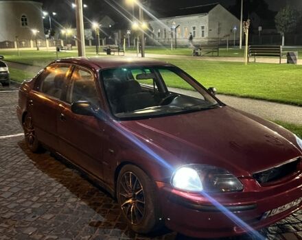 Красный Хонда Цивик, объемом двигателя 1.4 л и пробегом 326 тыс. км за 3300 $, фото 5 на Automoto.ua