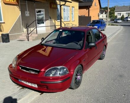 Красный Хонда Цивик, объемом двигателя 1.4 л и пробегом 326 тыс. км за 3300 $, фото 7 на Automoto.ua