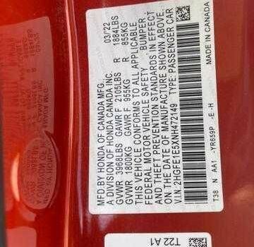 Червоний Хонда Сівік, об'ємом двигуна 2 л та пробігом 34 тис. км за 6700 $, фото 6 на Automoto.ua
