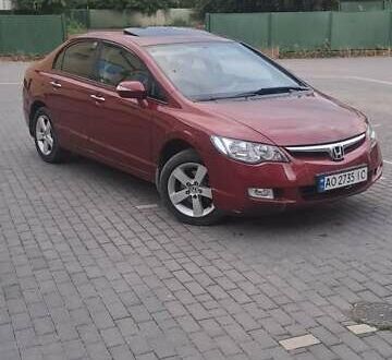 Хонда Цивик 2006 в Хусте на Automoto.ua Красный Хонда Цивик, объемом двигателя 1.8 л и пробегом 178 тыс. км за 5100 $, фото 1 на Automoto.ua