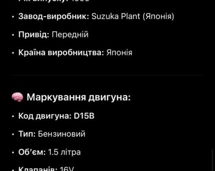 Сірий Хонда Сівік, об'ємом двигуна 1.5 л та пробігом 400 тис. км за 1600 $, фото 7 на Automoto.ua