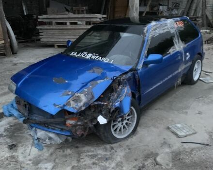 Синій Хонда Сівік, об'ємом двигуна 1 л та пробігом 130 тис. км за 500 $, фото 3 на Automoto.ua