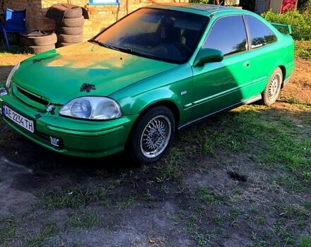 Зеленый Хонда Цивик, объемом двигателя 1.4 л и пробегом 350 тыс. км за 3000 $, фото 1 на Automoto.ua