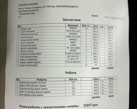 Красный Хонда Кросстур, объемом двигателя 3.5 л и пробегом 130 тыс. км за 14800 $, фото 1 на Automoto.ua