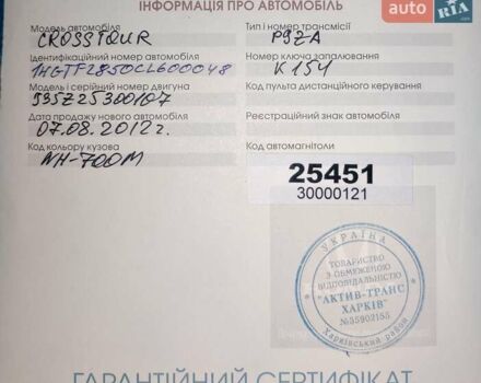 Серый Хонда Кросстур, объемом двигателя 3.47 л и пробегом 177 тыс. км за 11900 $, фото 26 на Automoto.ua