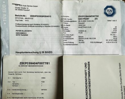 Хонда Другая, объемом двигателя 0.5 л и пробегом 0 тыс. км за 3850 $, фото 23 на Automoto.ua