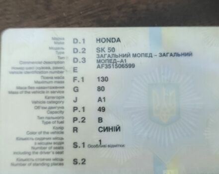 Хонда Інша, об'ємом двигуна 50 л та пробігом 0 тис. км за 201 $, фото 7 на Automoto.ua
