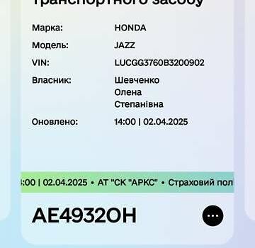 Сірий Хонда Джаз, об'ємом двигуна 1.34 л та пробігом 244 тис. км за 7500 $, фото 11 на Automoto.ua